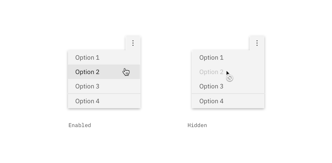 Default disabled example on the right Default disabled example on the right